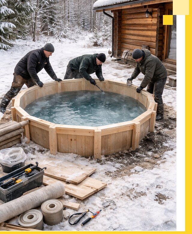 Изготовление и установка ледяных купелей под ключ в Кандалакше