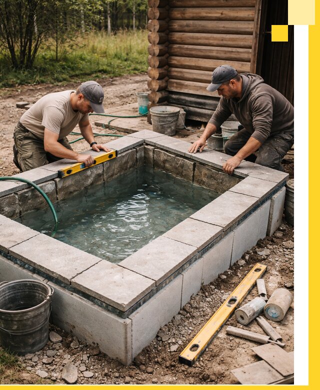 Изготовление и установка холодных купелей под ключ в Кандалакше