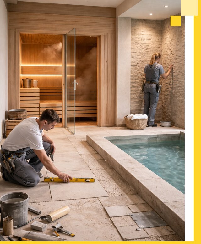 Комплексный дизайн и отделка интерьеров SPA под ключ в Кандалакше